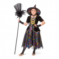 Sorcière Wanda - Déguisement - Taille 116 - Noir - 2 pièces - Age 5 jusqu'à 6 ans - Taille  116 - Sexe Fille