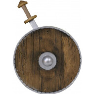 Zwaard en Schild - 57cm - Kunststof - 2 delig