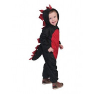 Onesie Donkere Draak - Jongens - Maat 92 - Zwart - Leeftijd 18 t/m 24 maanden - Geslacht Jongen - Maat 92