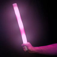 Foam Stick met LED Lamp - Inclusief Batterij - 48 cm - Roze