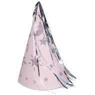 Feesthoedje - Karton - Roze