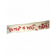 Bannière Enter If You Dare - 180cm - Blanc