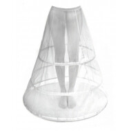 Hoepelrok Lang - Dames - 63cm - Wit - Maat Nvt - Geslacht Dames - Leeftijd volwassenen