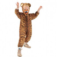 Baby Verkleedpak Tijger - Maat 92 - Bruin - 3 delig - Leeftijd 18 t/m 24 maanden