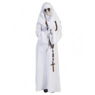 Nonne Soraya - Déguisement - Taille 44-46 - Blanc - 3 pièces - Sexe Dames - Taille  44/46