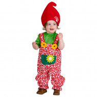 Kinderkostuum Kabouteroverall - Jongens - Maat 98-104 - Multicolor - 3 delig - Leeftijd 2 t/m 4 jaar - Geslacht Jongen - Maat 98-104