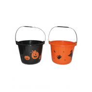 Trick or Treat Seau à Bonbons - 24,2L - Plastique - 2ass