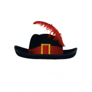 Chapeau de Mosquetaire - Taille Unique - Noir