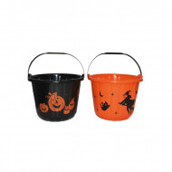 Trick or Treat Seau à Bonbons - 13,8L - Plastique - 2ass