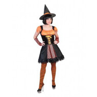 Sorcière Orangina - Déguisement - Taille 32-34 - Orange - 3 pièces - Taille  32/34 - Sexe Dames