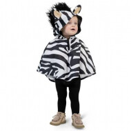 Baby Verkleedpak Zebra Cape - One Size - Zwart/Wit - Leeftijd Nvt