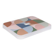 Sunware Deksel Sigma Home - 44,3x33,6x4cm - 24/32L - Decor Terra - Opties Met handgreep - Kleur Multicolor - Inhoud Nvt - Materiaal Kunststof