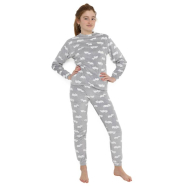 Pyjama Meisjes Cats - 140/176 - Topper - Kleur Grijs - Maat 140 - Type kledij Pyjama