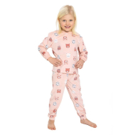 Pyjama Meisjes Tigergirl - 92/128 - Topper - Maat 92 - Type kledij Pyjama - Kleur Roze