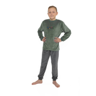Pyjama Jongens Playtime - 140/176 - Topper - Type kledij Pyjama - Kleur Groen - Maat 140