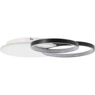 Brilliant Plafonnier Davinson – 540x590x80mm – Métal – Blanc/Noir - Nombre de points lumineux 1 - Matériel Métal - Type de lampe LED - Douilles Nvt - Couleur Noir,Blanc