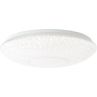 Brilliant Nunya Plafonnier – Ø52cm – Métal – Blanc - Nombre de points lumineux 1 - Matériel Métal - Type de lampe LED - Douilles Nvt - Couleur Blanc