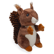 Beeztees Eekhoorn Robi - Hondenspeelgoed - Pluche - 23x14x24cm - Bruin