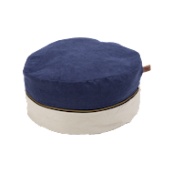 Pouf chat Fyrna bleu / beige - Marque Designed by Lotte - Forme Rond