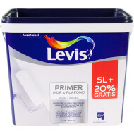 Primer mur & plafond 5+1 L - Marque Levis - Couleur RAL RAL 9002 - Primer Peinture en phase aqueuse - Couleur Blanc - Contenu 6 l - Lavable Non - Fil brillant Mate - Convient pour Intérieur
