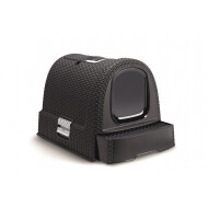 Boîte de litière anthracite 51x38,5x39,5 cm - Marque Curver - Caractéristiques Lavable