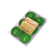 Set de 6 bougies chauffe-plats citronelle - Nouveau depuis 30/06/2020 - Couleur Vert