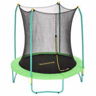 Bestway Trampoline Xtreme Air met Veiligheidsnet - Rond - Max. 80kg - Ø244x220cm - Groen - Topper - Merk Bestway - Leeftijd vanaf 6 jaar