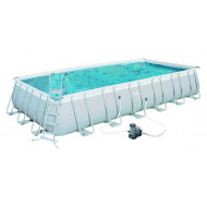 Bestway Power Steel Opzetzwembad - 732x366x132cm - Incl. filterpomp - Rechthoekig - Nieuw sinds 16/06/2021 - Merk Bestway