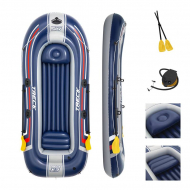 Bestway Hydro Force Treck X3 Opblaasboot - 307x126x39cm - 3 luchtkamers - Incl. pomp en peddels - Topper - Merk Bestway