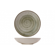 Cosy&Trendy Assiette Creuse - Ø21cm - Grès - Vert - Marque Cosy & Trendy - Matériel Poterie - Couleur Vert