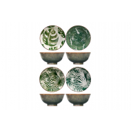 Cosy&Trendy Jungle Bols - Ø15,5xH7,5cm - 4ass - Marque Cosy & Trendy - Couleur Multicolore - Matériel Opale