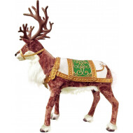 Bewegend Rendier Beeld - Met Geluid - 143x122x35cm - Kunststof