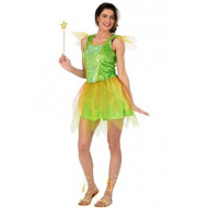 Eliane l'Elfe - Déguisement - Taille 44-46 - Vert - Taille  44/46 - Sexe Dames