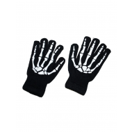 Handschoenen Skelet - One Size - Volwassene - Zwart