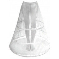 Crinoline Longue - 100cm - Blanc - Taille  One Size - Sexe Dames