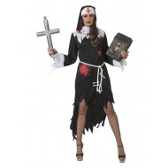 Nonne Diabolique - Déguisement - Taille 40-42 - Noir - 3 pièces - Taille  40/42 - Sexe Dames
