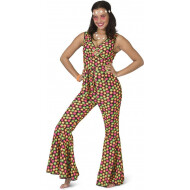 Flower Power Combinaison - Déguisement - Taille 44-46 - Multicolor - Taille  44/46 - Sexe Dames