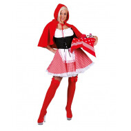 Petit Chaperon Rouge - Déguisement - Taille 44-46 - Rouge - 3 pièces - Taille  44/46 - Sexe Dames