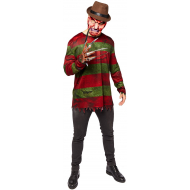 Kostuum Freddy Kruger - Heren - Maat S - Multicolor - Leeftijd volwassenen - Geslacht Heren - Maat S