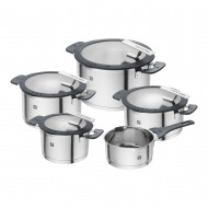 Demeyere Zwilling Batterie de Cuisine - Induction - Acier Inoxydable - Argent - 5 Pièces - Marque Demeyere - Convient pour Toutes sources de chaleur