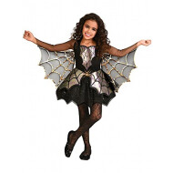 Kinderkostuum Spinnen Prinses - Meisjes - 3-4 Jaar - Zwart - Geslacht Meisje - Leeftijd 3 t/m 4 jaar - Maat 104