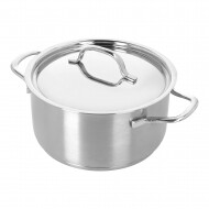 Demeyere Resto Marmite avec Couvercle - Ø22cm - 4L - Fonte - Argent - Marque Resto by Demeyere - Convient pour Toutes sources de chaleur,Induction