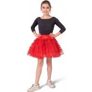 Petticoat Glitter - Meisjes - One Size - Rood - Maat One Size - Geslacht Meisje - Leeftijd Nvt