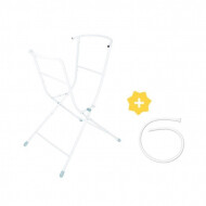 Badabulle Support de Baignoire avec Tuyau - 1,3m - Blanc - Marque Badabulle