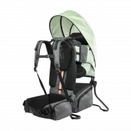 Babymoov Moov & Hike Porte-Bébé - 89x70x41cm - Polyester - Gris/Vert - Surmatelas - Marque Babymoov