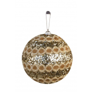 3x boule noël chaîne M champagn - Marque DDD - Couleur Champagne