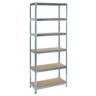 Practo Home Rek Heavy Duty Power - 6 Legborden - 260kg - 200x90x40cm - Merk Practo Home