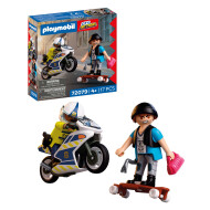 Playmobil City Action Achtervolging Motorfiets - 72079 - Merk Playmobil - Leeftijd vanaf 4 jaar - Collectie City Action