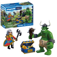 Playmobil Knights Trol met  Schat van Leeuwenridder - 72116 - Merk Playmobil - Leeftijd vanaf 4 jaar - Collectie Knights