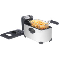 Bestron Friteuse AF370SS - 3,5L - 2000W - Grijs - Merk Bestron - Soort friteuse Enkele frituurpan - Inhoud 3,5 L
